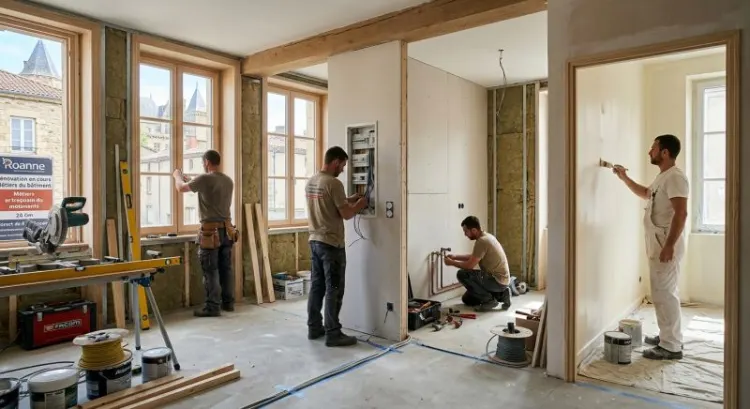 Rénover sa maison à Roanne : dans quel ordre faire appel aux artisans du second œuvre ?